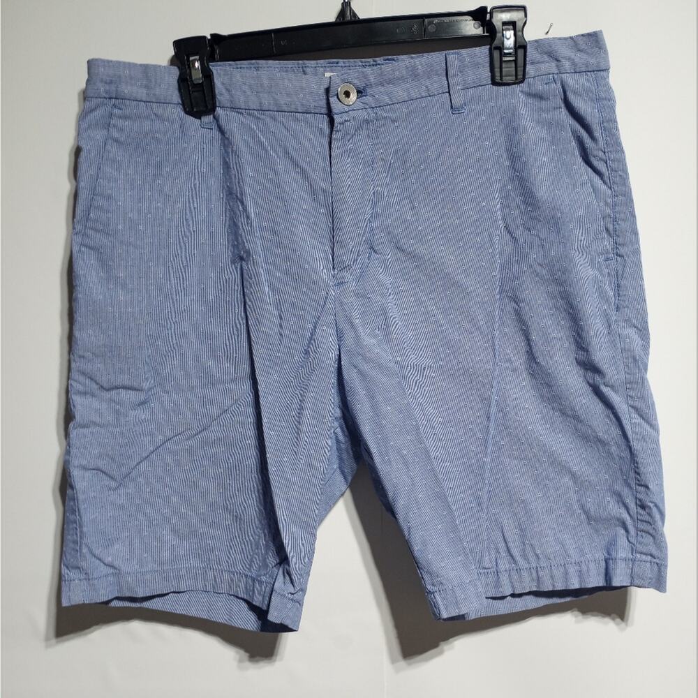Calvin Klein Mens Blue And White Cotton Shorts Sizw 34